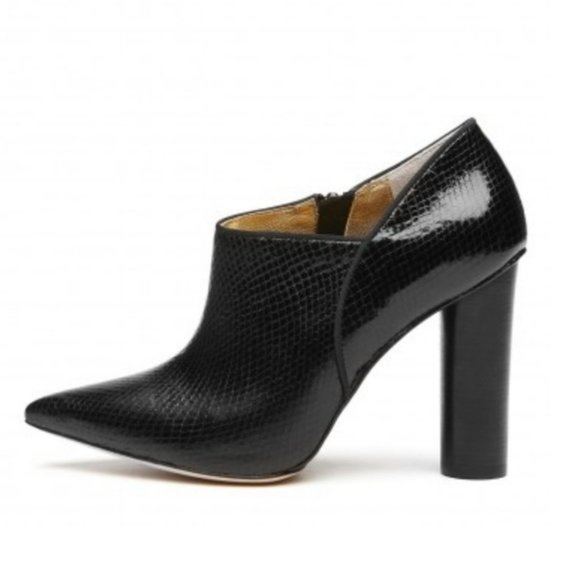 MIMCO Leather Kiddo Black Booties Pointed Toe Winter Ankle Boots RRP 299 - Picture 1 of 4